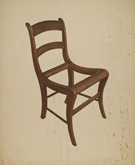 Brown George C Prints: Chair (frame), c. 1940. Creator: George C. Brown