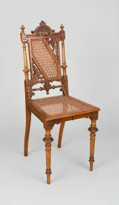 Cane Gallery: Side Chair, Germany, 1900. Creator: Jacob Keller