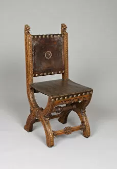 Augustus W Pugin Collection: Side Chair, London, c. 1848. Creator: AWN Pugin