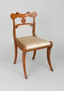 Side Chair (one of two), England, c. 1820. Creator: Unknown