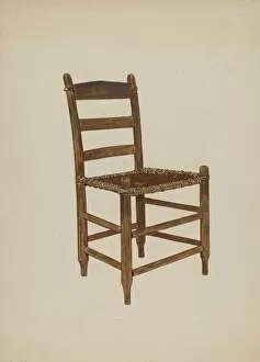 Ellen Duncan Gallery: Chair (Ranch Type), c. 1937. Creator: Ellen Duncan