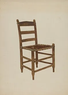 Ranch Prints: Chair (Ranch Type), c. 1937. Creator: Ellen Duncan