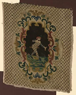 Cross Stitch Gallery: Chair Seat, France, 18th century. Creator: Unknown