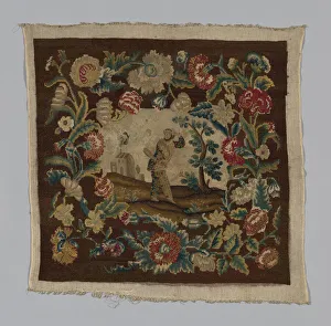 Chair Seat, France, 18th century. Creator: Unknown