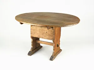 Maple Wood Prints: Chair Table, 17th century. Creator: Unknown