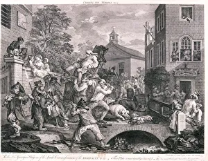 Chairing the Members, 1758. Artist: F Aviline Chairing the Members, 1758. Artist: F Aviline