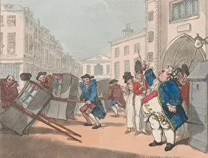 Chairman Prints: The Chairmens Terror, July 18, 1792. July 18, 1792. Creator: Thomas Rowlandson
