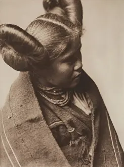 Curtis Prints: Chaiwa - Tewa Profile, 1921. Creator: Edward Sheriff Curtis