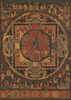 Tantra Collection: Chakrasamvara Mandala, ca. 1100. Creator: Unknown