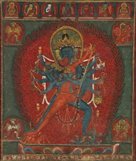 Tantra Collection: Chakrasamvara and Vajravarahi, 1575-1600. Creator: Unknown