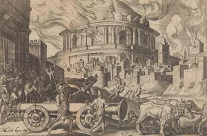Maarten Jacobsz Van Heemskerck Gallery: The Chaldeans Carrying Away the Pillars of the Temple of Jerusalem