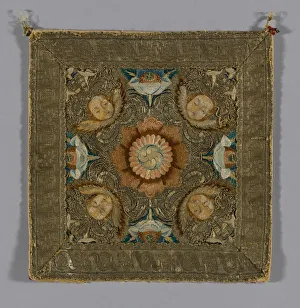 Chalice Cover Prints: Chalice Cover or Portion of a Burse, Italy, 1675 / 1725. Creator: Unknown