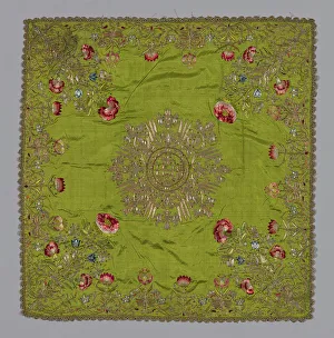 Liturgical Prints: Chalice Cover, Spain, 1701/25. Creator: Unknown