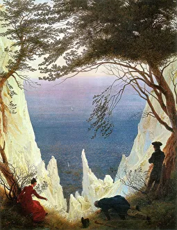 Chalk Cliffs on Rugen. Artist: Friedrich, Caspar David (1774-1840) Chalk Cliffs on Rugen. Artist: Friedrich, Caspar David (1774-1840)