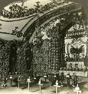 Chamber Collection: Chamber in Cappuccini catacombs with earth from Palestine, Rome, c1909. Creator: Unknown
