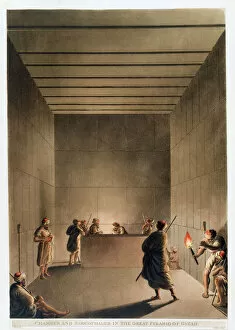Chamber Collection: Chamber and Sarcophagus in the Great Pyramid of Giza, Egypt, 1802