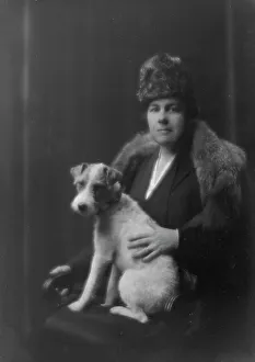Chamberlain Joe Prints: Chamberlain, Joseph B. Mrs. with dog