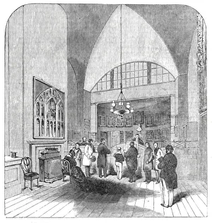 Chamberlain Prints: The Chamberlains Office, Guildhall, 1844. Creator: Unknown