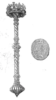 Sceptre Gallery: The Chamberlains sceptre and seal, 1844. Creator: Unknown