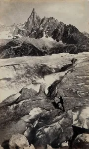 Summit Prints: Chamonix, Mer de Glace d'Aiguille du Dru, c.1860s. Creator: Francis Frith