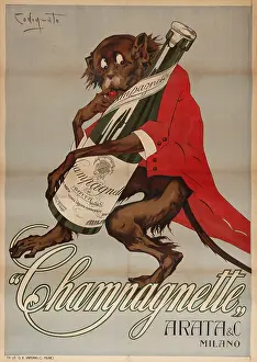 Spirits Prints: Champagnette, c1930. Creator: Codognato, Plinio (1878-1940)