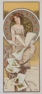 Mucha Gallery: Champenois Calendar, ca 1897. Creator: Mucha, Alfons Marie (1860-1939)