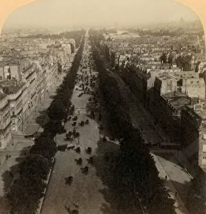 Avenue Des Champs Elysees Gallery: Champs Elysees, the Favorite Drive of Paris, France, 1894. Creator: Underwood & Underwood
