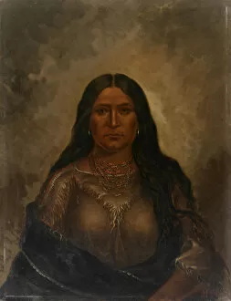 Sioux Gallery: Chan-ku-wash-te-mine (Good Road Woman), ca. 1887. Creator: Antonio Zeno Shindler