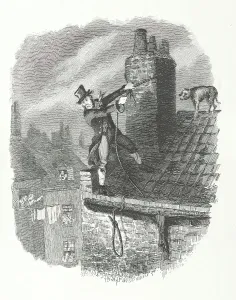 Cruikshank Prints: The last chance - Bill Sikes and Bull's Eye