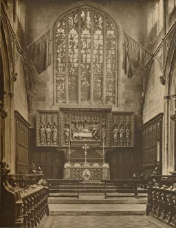 Chancel Prints: Chancel and East Window of St. Margarets, Westminster, c1935. Creator: Taylor