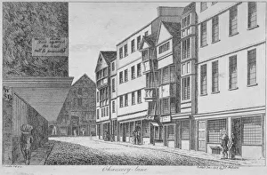 Chancery Lane Gallery: Chancery Lane, City of London, 1808. Artist: James Peller Malcolm