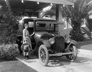 Chandler Six with actress Helen Jerome Eddy. Creator: Unknown Chandler Six with actress Helen Jerome Eddy. Creator: Unknown