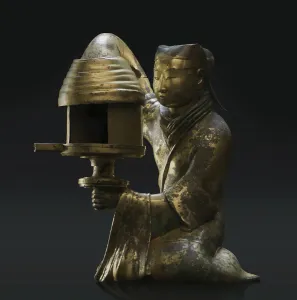 Lantern Prints: Changxin Palace Lamp, 2th century BC. Creator: Chinese Master ()
