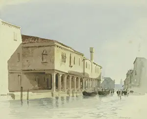 Sunny Prints: Channel section in Murano, 1851. Creator: Carl Theodor Reiffenstein