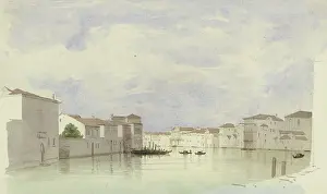 Water Surface Prints: Channel in Venice, 1851. Creator: Carl Theodor Reiffenstein