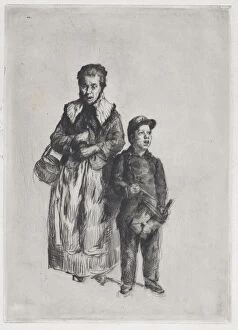 Chanteurs des rues, grande pièce, 1872. Creator: Marcellin-Gilbert Desboutin