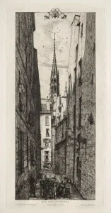 Charles Meryon French Prints: Chantrey Street, Paris, 1862. Creator: Charles Meryon (French, 1821-1868)