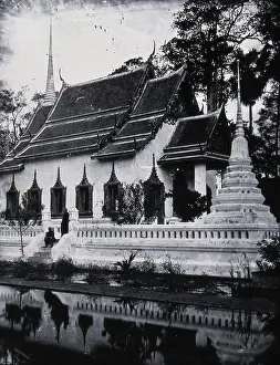 Thailand Southeast Asia Prints: Chao Phraya river, Siam [Thailand], 1865, (1981). Creator: Unknown