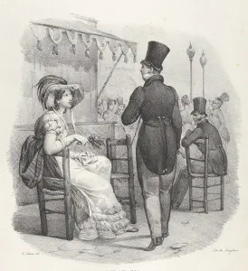 Adam Victor Gallery: Chap. IV: Elle me regard! Dieu quel bonheur! (She notices me! What happiness!), 1824