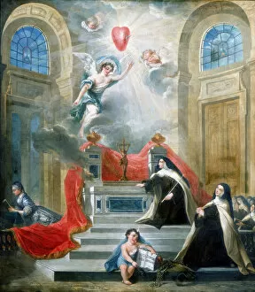 Men And Women Gallery: Chapel of the Carmelites, Paris, 1783