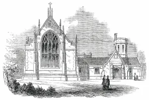 Tuberculosis Prints: Chapel of the Consumption Hospital at Brompton, 1850. Creator: Unknown