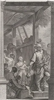 Balthasar Prints: The Chapel of the Enfants-Trouves in Paris: Le Roi mage Balthazar et sa suite