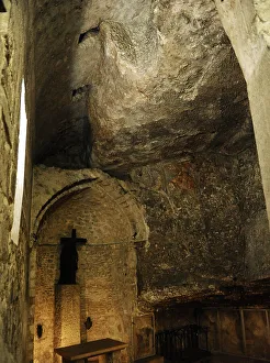 Chapel of the Invention of the Cross, Basilica of the Holy Sepulchre, Jerusalem, 12th century. Creator: LTL