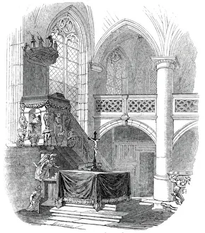 Coburg Prints: Chapel at Kalenberg - from His Royal Highness Prince Alberts drawing, 1845. Creator: W
