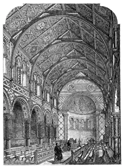 Apse Prints: The Chapel of King's College, Strand, 1869. Creator: Unknown