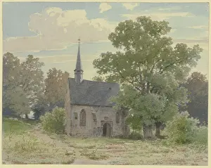 Quaint Prints: Chapel near Ockstadt, 1855. Creator: Carl Theodor Reiffenstein