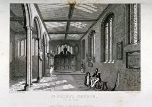 John Le Keux Gallery: Chapel of of St Peter ad Vincula, Tower of London, 1837. Artist: John Le Keux