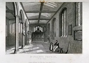 John Le Keux Gallery: Chapel of of St Peter ad Vincula, Tower of London, 1837. Artist: John Le Keux
