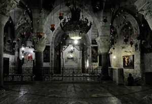 Chapel of Saint Helena, Basilica of the Holy Sepulchre, Jerusalem, Israel, 12th century, (2014). Creator: LTL