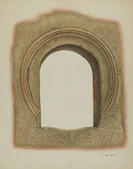 Van Voris Cordon Vera Prints: Chapel Window, c. 1939. Creator: Vera Van Voris
